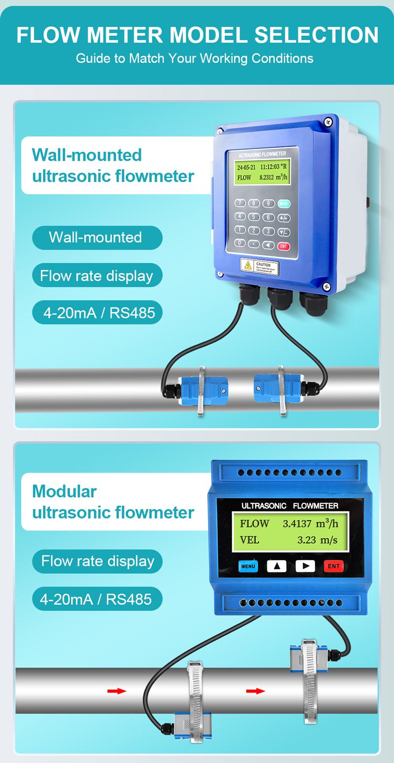 Handheld Ultrasonic Flow Meter For Digital Oxygen Flow Meter